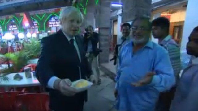 Boris Johnson in India