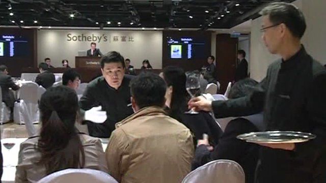 Sotheby's wine auction in Hong Kong