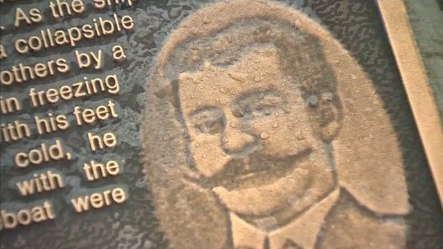 Plaque for Titanic crew men in Holyhead