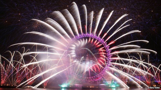 Fireworks display in London