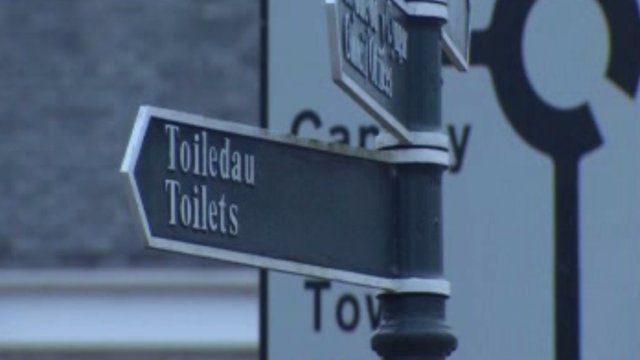 Arwydd toiledau