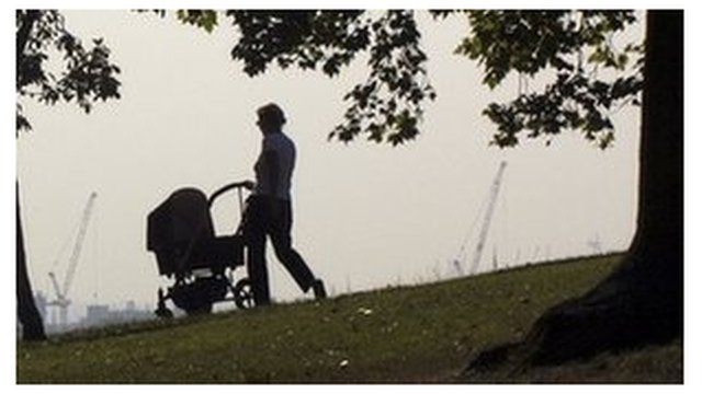 Mother and pram