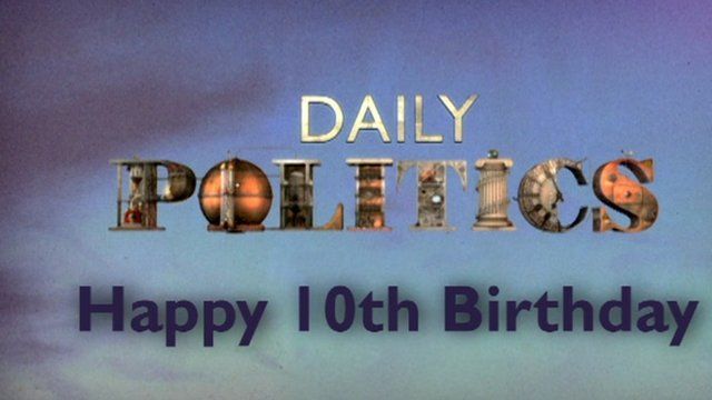 Daily Politics birthday graphic
