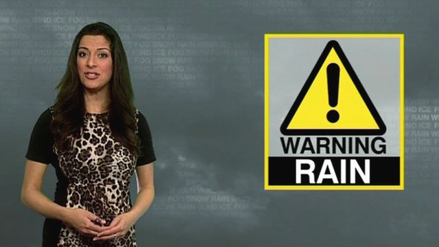 Behnaz Akhgar reads the weather forecast