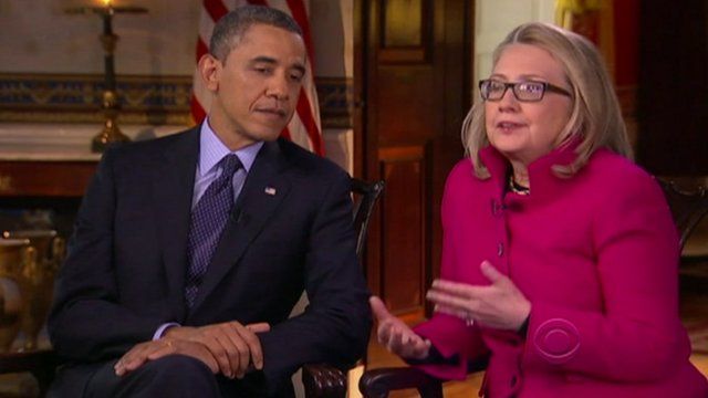 Barack Obama and Hilary Clinton