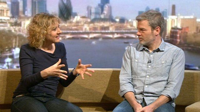 Niamh Cusack and Mark Haddon