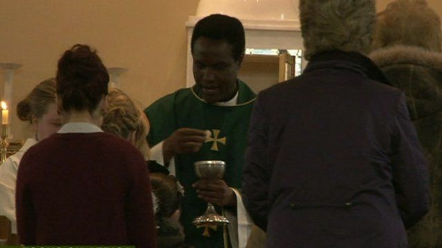 Priest from Africa in Ireland