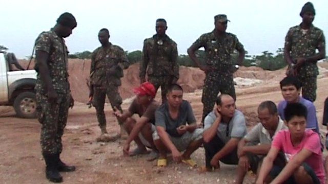 Ghana Arrests Chinese Suspects In Illegal Mining Crackdown Bbc News