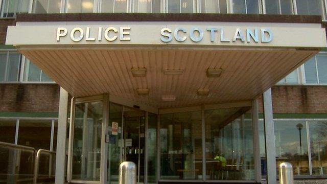 New "Police Scotland" sign outside station