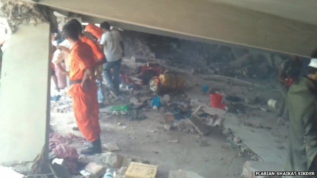 Scene inside building
