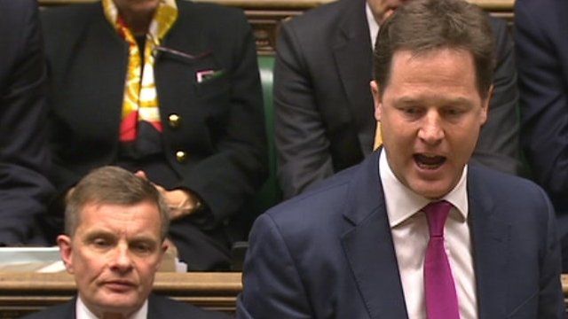 Nick Clegg at PMQs