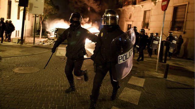 Police in Madrid