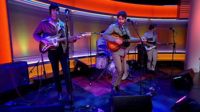 The Allah-Las perform live on the Andrew Marr Show