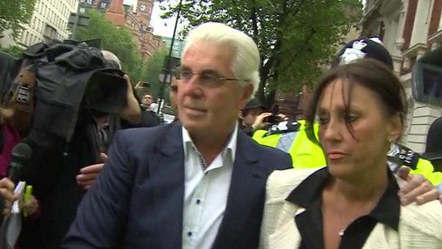 Max Clifford outside Westminster Magistrates' Court