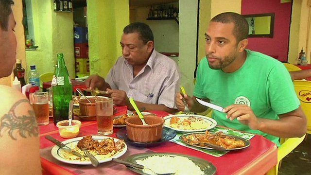 Restaurant in Rio's favelas