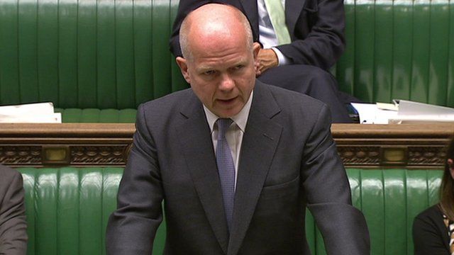 Foreign Secretary William Hague