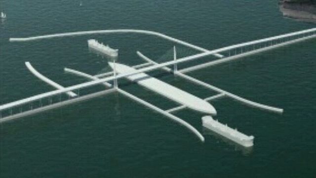 An image of how the Severn Barrage would look