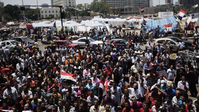 Egyptian opposition supporters gather for a demonstration against President Mohamed Morsi and the Muslim Brotherhood in Cairo"s landmark Tahrir Square on June 29, 2013