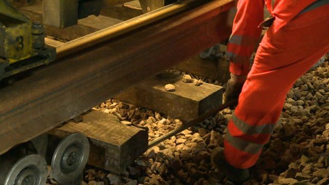 Rail track repairs