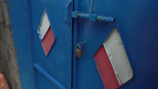 Door inside a so-called Yemeni 'torture camp'