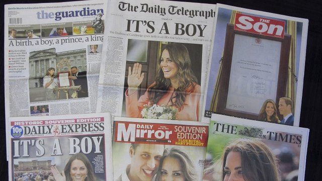 Special edition newspapers