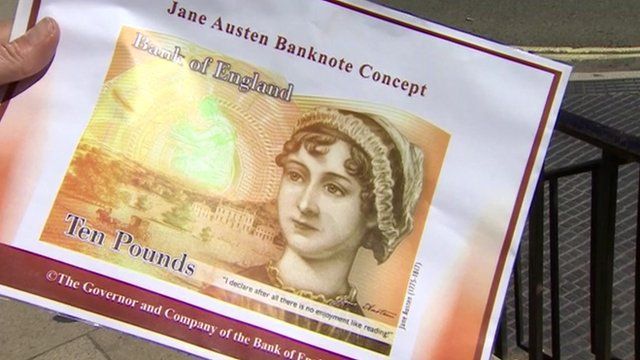 Jane Austen To Feature On 10 Note From 2017 Bbc News