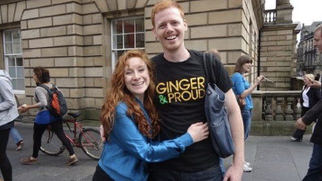 Ginger Pride March Gets Underway In Edinburgh Bbc News