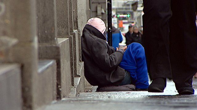 Begging On The Streets Of Glasgow My Wife Died Bbc News