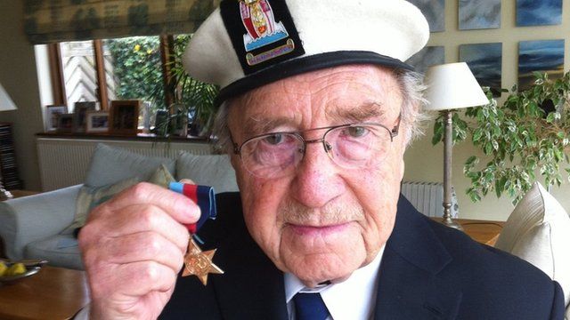 John Farrow with Arctic Star medal