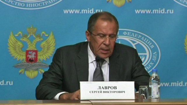 Russian Foreign Minister Sergei Lavrov
