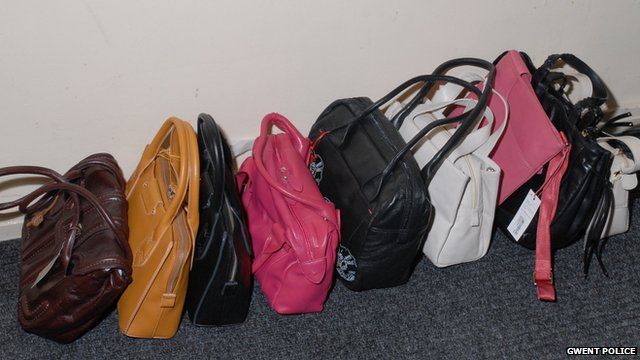 Stolen handbags