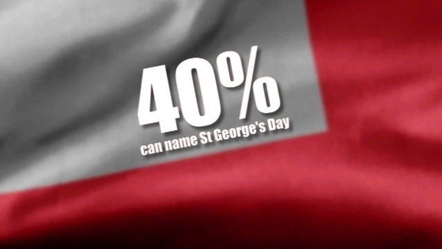 St George's flag with graphic