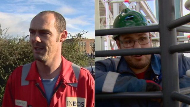 Workers at Grangemouth