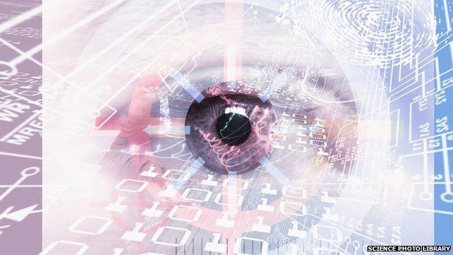 Conceptual computer artwork to represent surveillance