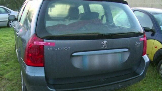 Car which had baby in boot