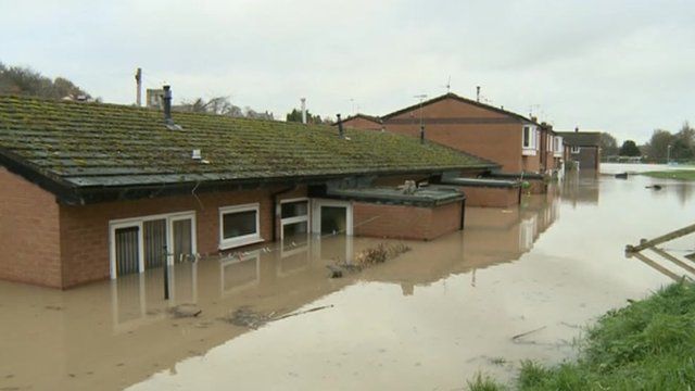Flooded house