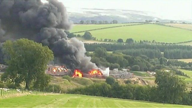 Thrunton fire