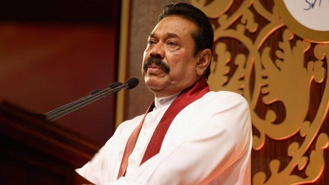 President Mahinda Rajapaksa of Sri Lanka