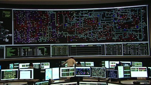 Inside National Grid centre