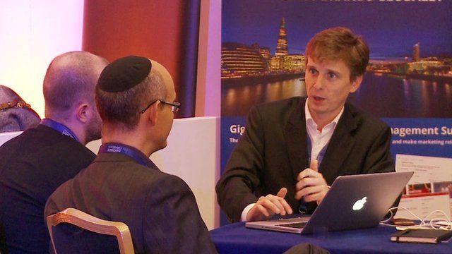 Businessmen at the Innovate Israel event in London