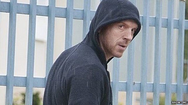 Actor Damian Lewis playing Brody in the US drama Homeland