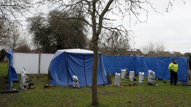 Police tent in the Great Western Cemetery