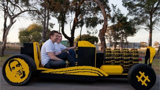 Crowd-funded Lego car powered by air