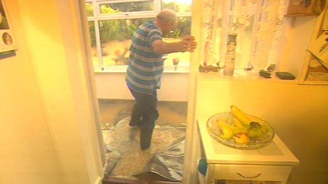Gordon Coleman's flooded home