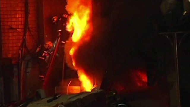 Fire at mall