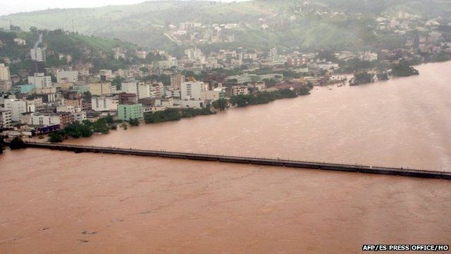Doce River in Vitoria, Espirito Santo state