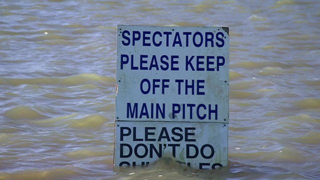 Pitch sign at Abingdon FC