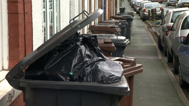Bins on Wolverhampton street