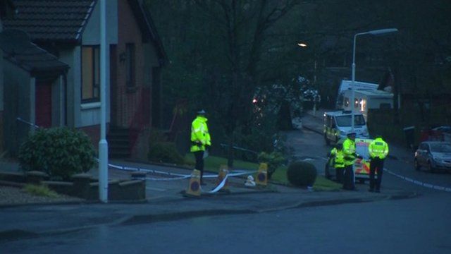 Police at the scene