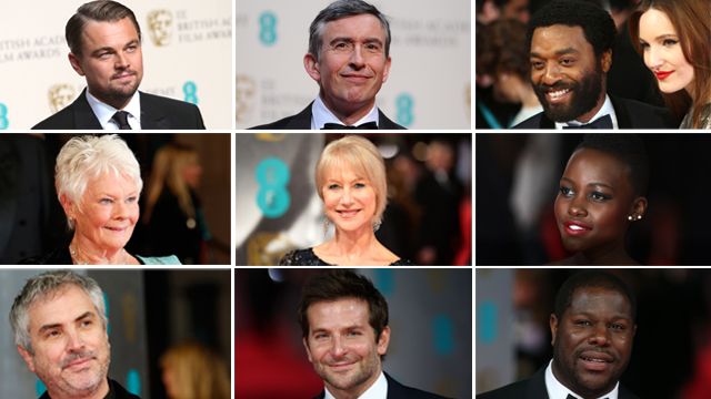 Stars on Bafta red carpet